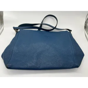 Kate Spade Crossbody Bag Womens Medium Blue Leather Zip Front Adjustable Strap thumbnail 7