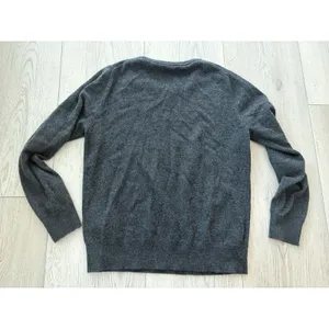 Quince Women Mongolian Cashmere Fisherman Crewneck Sweater Gray S thumbnail 4
