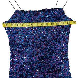 Inspired Hearts Sequin Mini Dress S – Multicolor Bodycon Party Cami, NWOT thumbnail 3