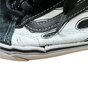 Vans Old Skool Flame Women’s sneakers in black/white - Size 8 thumbnail 6