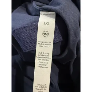 RM Richer Poorer Navy Blue Active Exercise Dress Cutout Crossback 1XL Pockets thumbnail 4