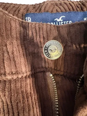 Hollister Womens 28 Brown Corduroy Cargo Pants Ultra High Rise Baggy Wide Leg thumbnail 5