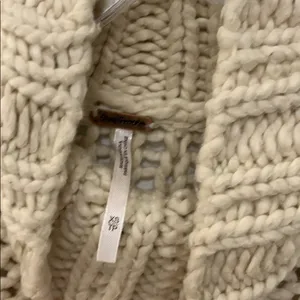 Free People Chunky Cotton Knit Cowl Neck Sweater thumbnail 5