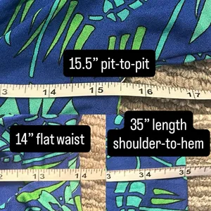 VTG 70s Bessi Firenze Blue Green Floral Silk Faux Wrap Surplice‎ Dress Mod Small thumbnail 10