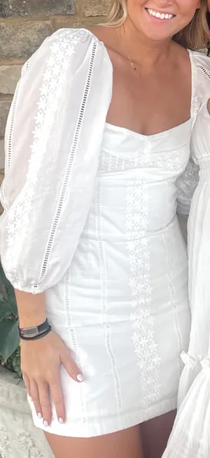 Hello Molly White Eyelet Dress thumbnail 1