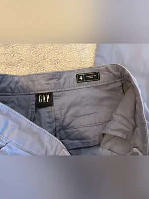 Women’s GAP Brand Straight-Leg Khaki Pants in Light Blue Size 4 thumbnail 3