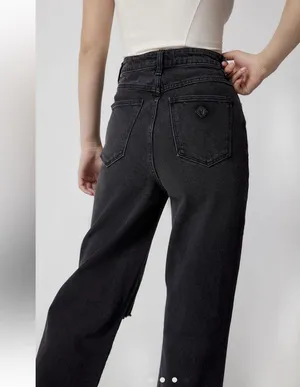 Abrand A 94 High & Wide Black Jean Size 27 thumbnail 3