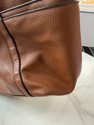 Everyday Classic Brown Leather Tote Tan thumbnail 7