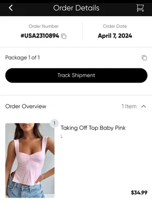Brand New White Fox Taking Off Top Baby Pink Women’s Size Large thumbnail 12