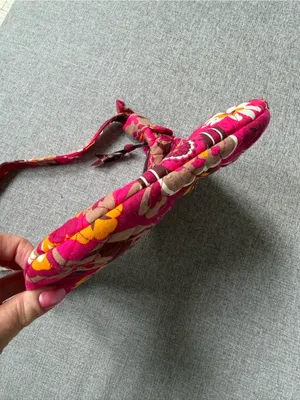 Vera Bradley Retired Olivia Bag in Pink Carnaby Print Hobo Small Shoulder Purse thumbnail 6