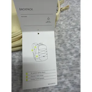 All in Motion Yellow Backpack Water Repellent 15IN Laptop‎ Sleeve Pad Straps NWT thumbnail 3