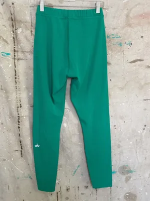 Alo Yoga Blissful High Waist 7/8 Leggings, Green Emerald thumbnail 4