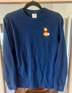 Winnie the Pooh and Pals Long Sleeve T-Shirt for Adults size Small embroidered thumbnail 1