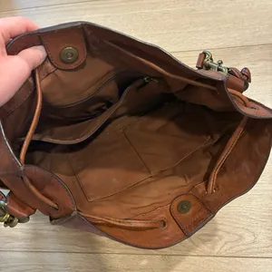 Frye Demi Hobo Satchel Brown Leather Bag thumbnail 7
