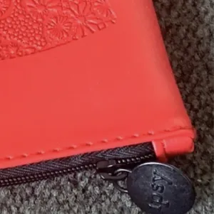 Ipsy Red Faux Leather Masquerade Themed Glam Cosmetic Bag thumbnail 6