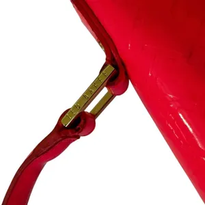 Ted Baker London Neon Pink Patent Embossed T Logo Top Handle Bag Gold Hardware thumbnail 4
