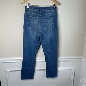 Revice Denim super high rise distressed‎ fray hem jeans thumbnail 6