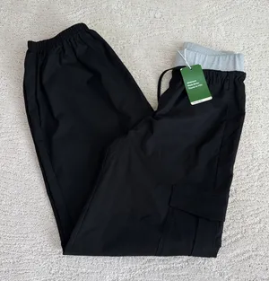 Women's NEW Halara Black Cargo Joggers‎ Elastic Waist thumbnail 1