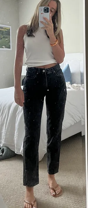ZARA Black Jeans thumbnail 1