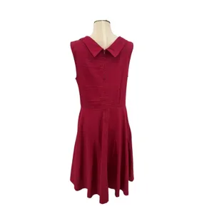 Lindy Bop Ophelia Shelf Bust Burgundy 50s Pinup Swing Dress Large UK 14 US Large thumbnail 6