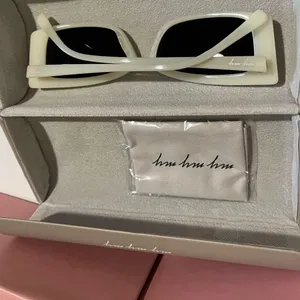 NWT Revolve my my my Dylan Sunglasses Y2K 90s Retro Ivory thumbnail 8