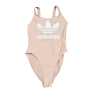 Adidas Women's One Piece Swimsuit Pink Size M Open Back High Leg thumbnail 6