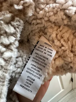 Sherpa Zip-Front Vest in ivory thumbnail 3