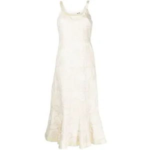 Alexis Zelda Cream Eyelet Embroidered Garden Midi Dress Sleeveless Size S thumbnail 3
