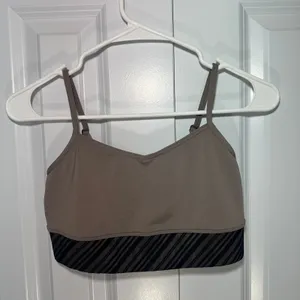 Capezio Toronto Camisole Bra Top Women S Brown Striped‎ Elastic Hem Dancewear thumbnail 2