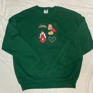 Vintage Country Heartland Grandmacore Sweatshirt Size XL Green thumbnail 1