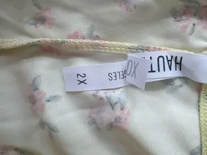 Haute Fox Floral Dress Yellow Size 2X thumbnail 3