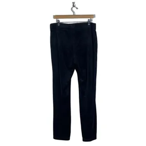 Juicy Couture Velour Solid Track Pants Black Y2K Rhinestone Logo Size L thumbnail 4