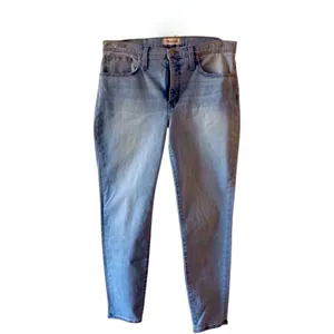 Madewell 9” Mid-Rise Skinny Crop Jeans – Asbury Wash – Size 31 thumbnail 14