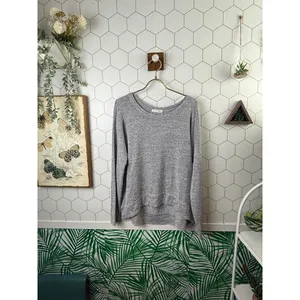 rag & bone Heather Gray Raglan Long Sleeve Top - Size - Medium thumbnail 2