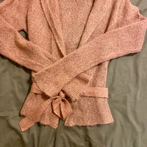 Free People hooded open front w/tie cardigan small thumbnail 4