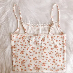 Forever 21 Off White floral cami crop top, brand new thumbnail 3