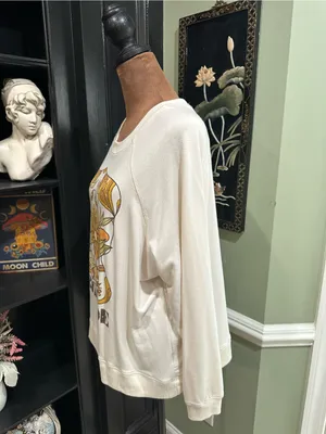 Altar’d State “GRATEFUL” Floral Sweater – Soft & Oversized – Size Small thumbnail 6
