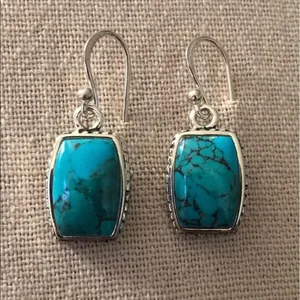 Barse Turquoise Sterling Silver Necklace Earrings Bracelet Ring Rope Accent Set thumbnail 10