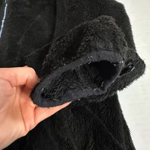 The North Face Black/Lavender Purple Plush Fleece Fuzzy Zip Up Jacket thumbnail 7