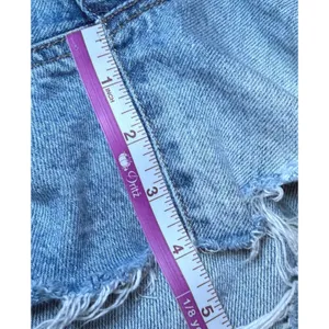 American Eagle Womens Size 6 90s Boyfriend Shorts Blue Denim Distressed Cut Off thumbnail 10