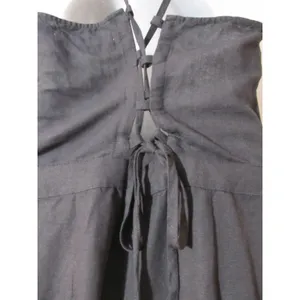 Abercrombie & Fitch Black Wide‑Leg Culotte Jumpsuit Women’s Size 4 Sleeveless thumbnail 7