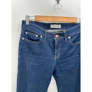 Madewell‎ Alley Straight Jeans Womens 28 Blue Dark Wash Denim E0495 Cotton Blend thumbnail 4