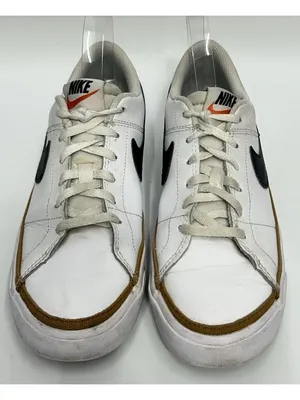 Nike Court Legacy GS Shoes 6.5Y /womens 8 White Desert Ochre Sneakers DA5380-102 thumbnail 7