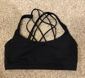 CRZ Yoga Black Sports Bra thumbnail 1