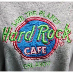 Hard Rock Cafe Orlando Sweatshirt Pullover Crew Neck Embroidered XL‎ thumbnail 2