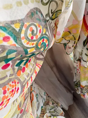 Boho/Bohemian Zara Maxi Dress Colorful Floral Print – Flowy Ruffle Hem SMALL thumbnail 8