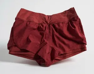 Athletic Running Shorts XL Womens 95% Polyester 5% Spandex Lightweight Burgundy‎ thumbnail 1