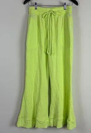 Free People Cozy Cool Girl Lounge Pants in Neon Green‎ Size Small thumbnail 1