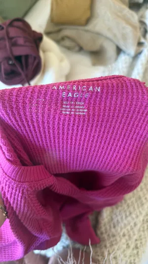 American Eagle Pink Long Sleeve Top thumbnail 4