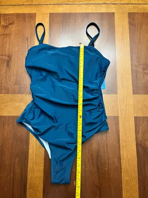 CUPSHE Teal One Piece Swim Suit Size Medium  thumbnail 7